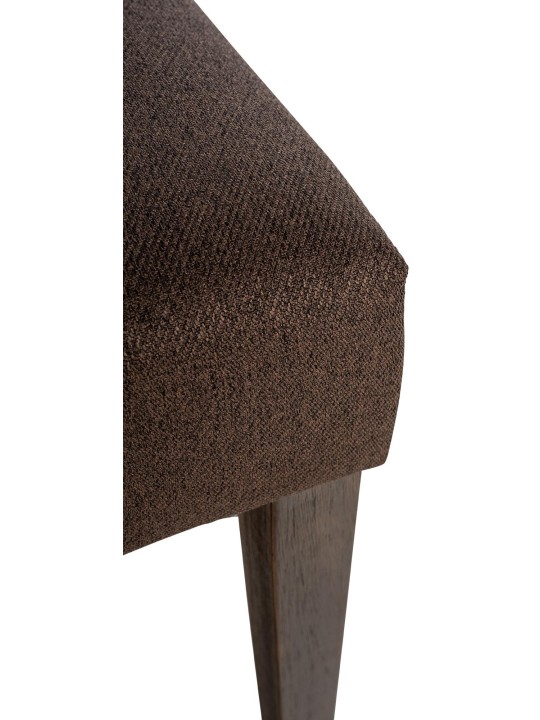 Spisestuestol Lisburn stof, brun