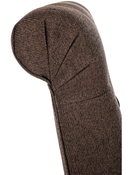 Spisestuestol Lisburn stof, brun