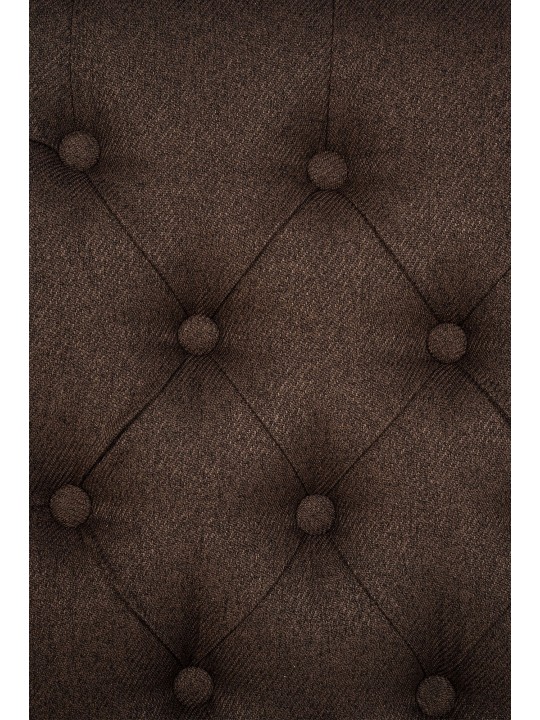 Spisestuestol Lisburn stof, brun