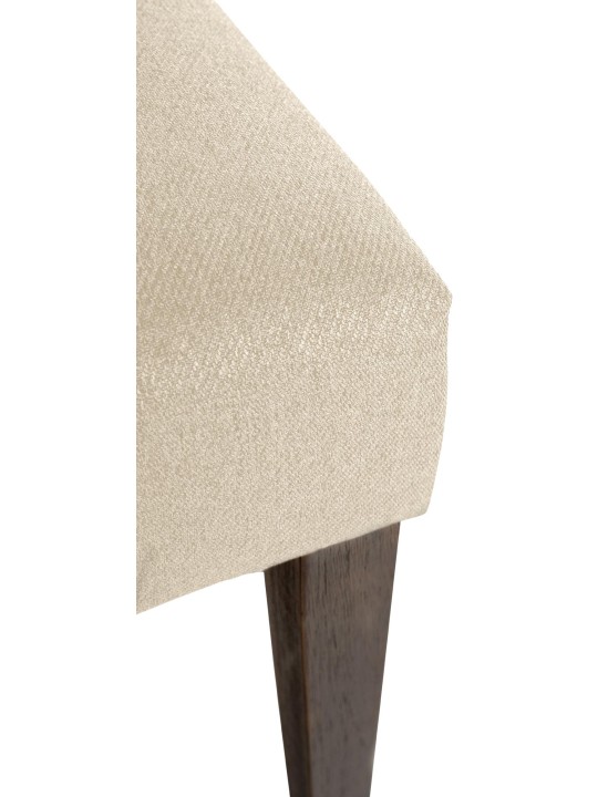 Spisestuestol Lisburn stof, creme