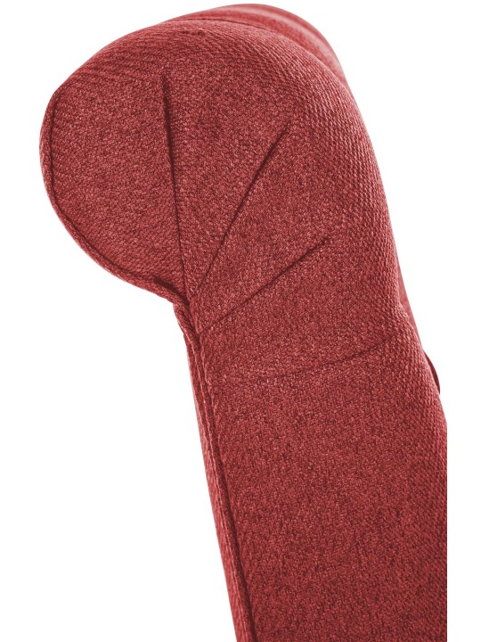 Spisestuestol Lisburn stof, rød