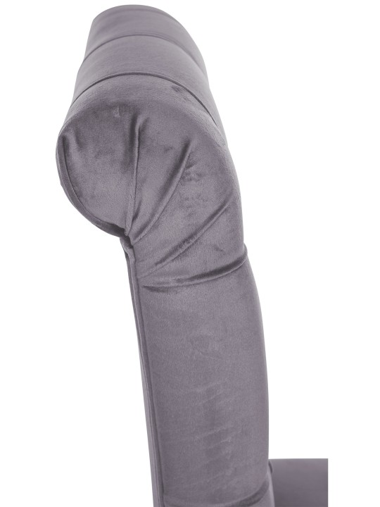 Lisburn spisestuestol i fløjl, mørkegrå Lisburn spisestuestol i fløjl, mørkegrå