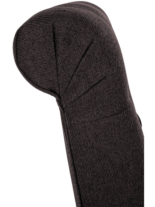 Sæt med 2 spisestuestole Lisburn Stof, sort