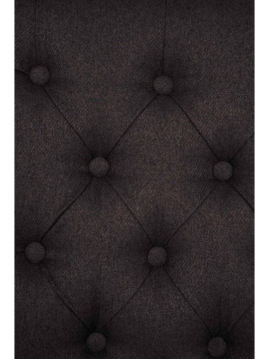 Sæt med 2 spisestuestole Lisburn Stof, sort