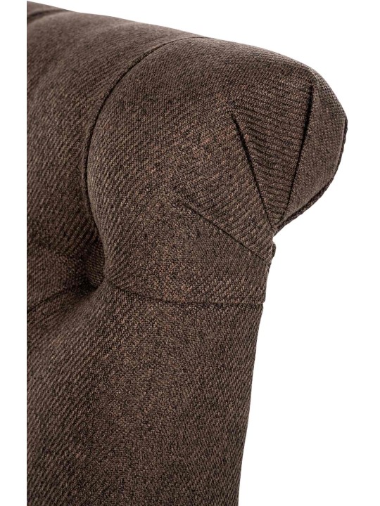 Sæt med 2 spisestuestole Lisburn Stof, brun Sæt med 2 spisestuestole Lisburn Stof, brun