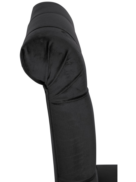 Sæt med 2 spisestuestole Lisburn velvet, sort