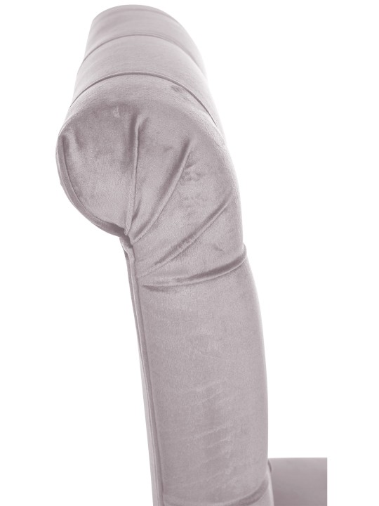 Sæt med 2 spisestuestole Lisburn velvet, grå