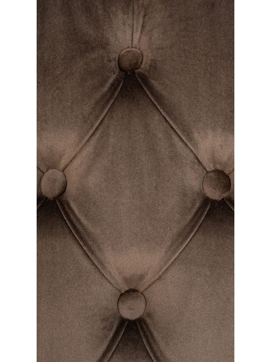 Sæt med 2 spisestuestole Lisburn velvet, brun Sæt med 2 spisestuestole Lisburn velvet, brun