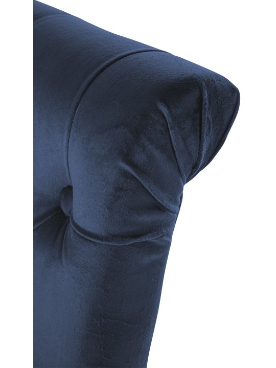 Sæt med 2 spisestuestole Lisburn velvet, blå