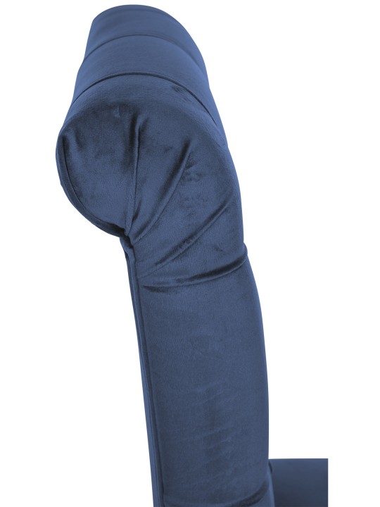 Sæt med 2 spisestuestole Lisburn velvet, blå