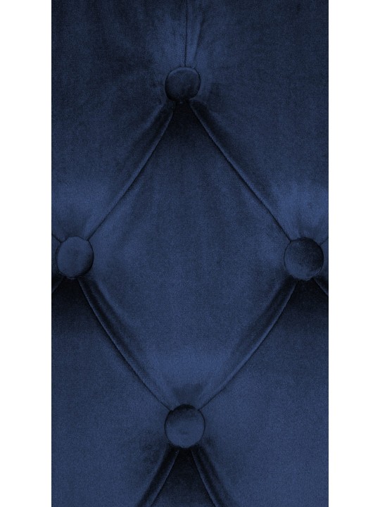 Sæt med 2 spisestuestole Lisburn velvet, blå