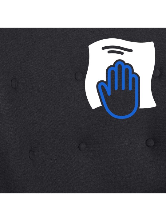 Stol Sanka stof, sort