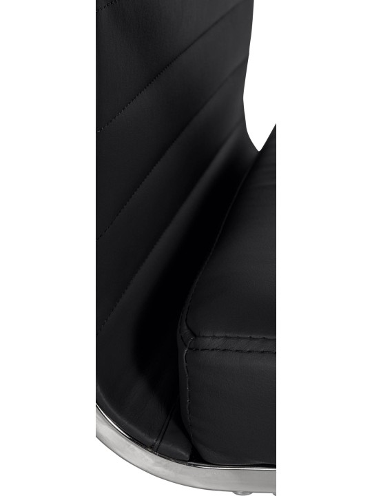 Kontorstol Amadora imiteret læder, sort