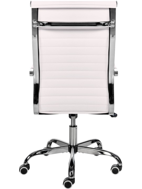 Kontorstol Amadora imiteret læder, hvid Kontorstol Amadora imiteret læder, hvid