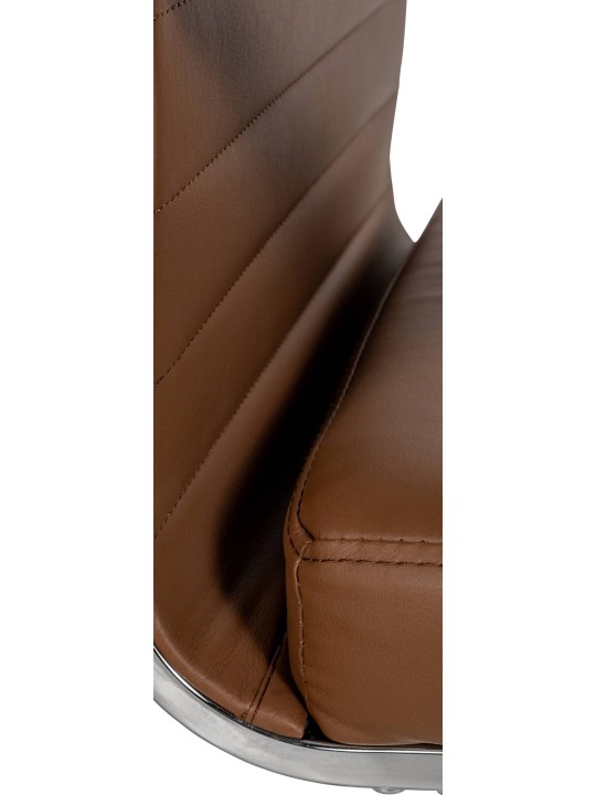 Kontorstol Amadora imiteret læder, lysebrun