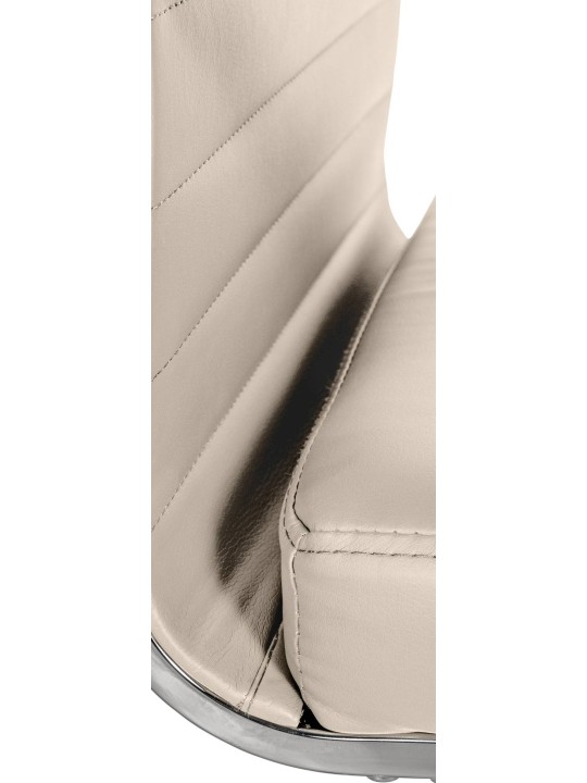 Kontorstol Amadora imiteret læder, creme