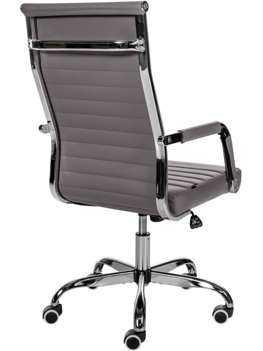 Kontorstol Amadora imiteret læder, grå Kontorstol Amadora imiteret læder, grå