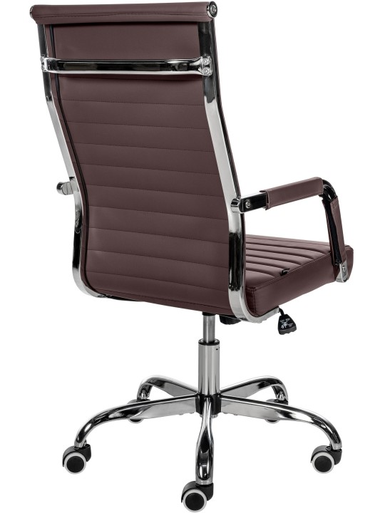 Kontorstol Amadora imiteret læder, brun Kontorstol Amadora imiteret læder, brun