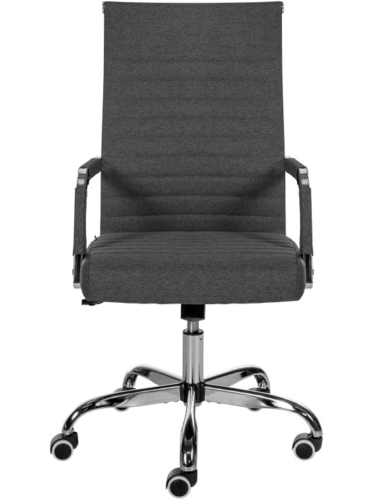 Kontorstol Amadora stof, mørkegrå