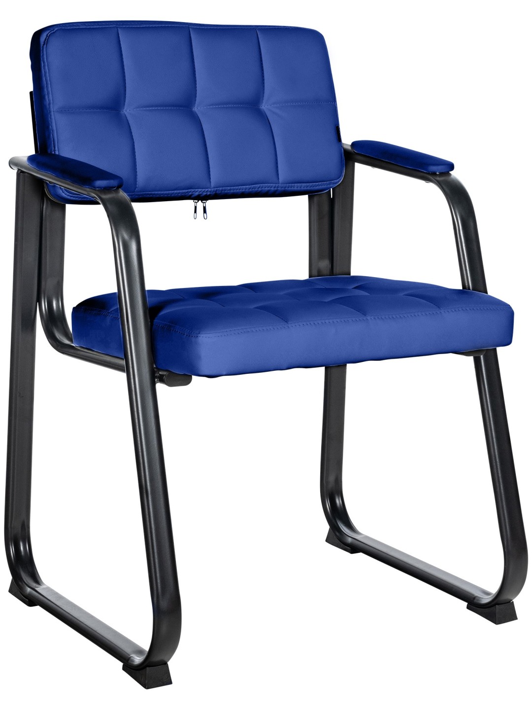 Besøgsstol Canada B imiteret læder, blå