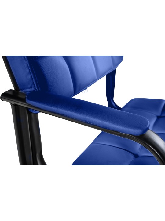 Besøgsstol Canada B imiteret læder, blå