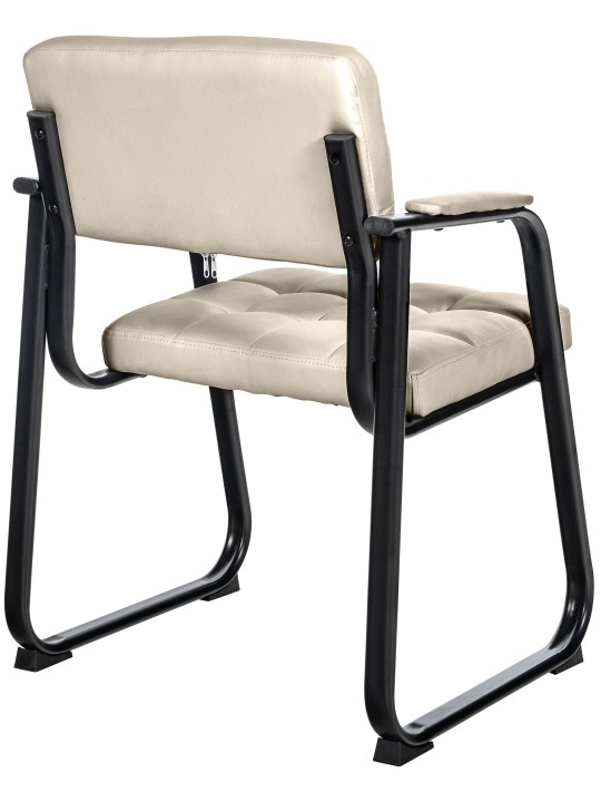Besøgsstol Canada B imiteret læder, creme