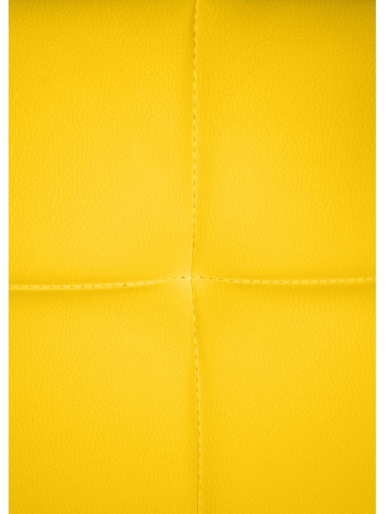 Besøgsstol Canada B imiteret læder, gul