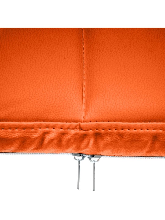 Besøgsstol Canada B imiteret læder, orange