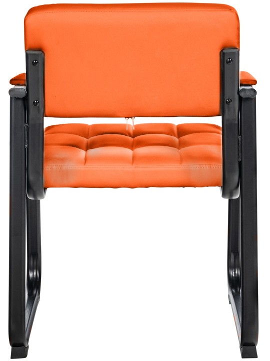 Besøgsstol Canada B imiteret læder, orange