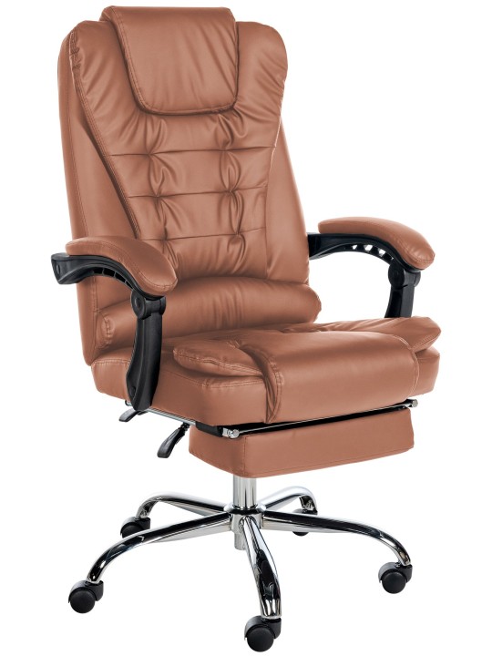 Kontorstol Oxygen imiteret læder, lysebrun Kontorstol Oxygen imiteret læder, lysebrun