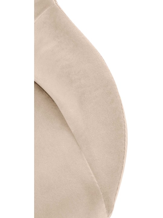 Barstol Milet fløjl krom, creme Barstol Milet fløjl krom, creme