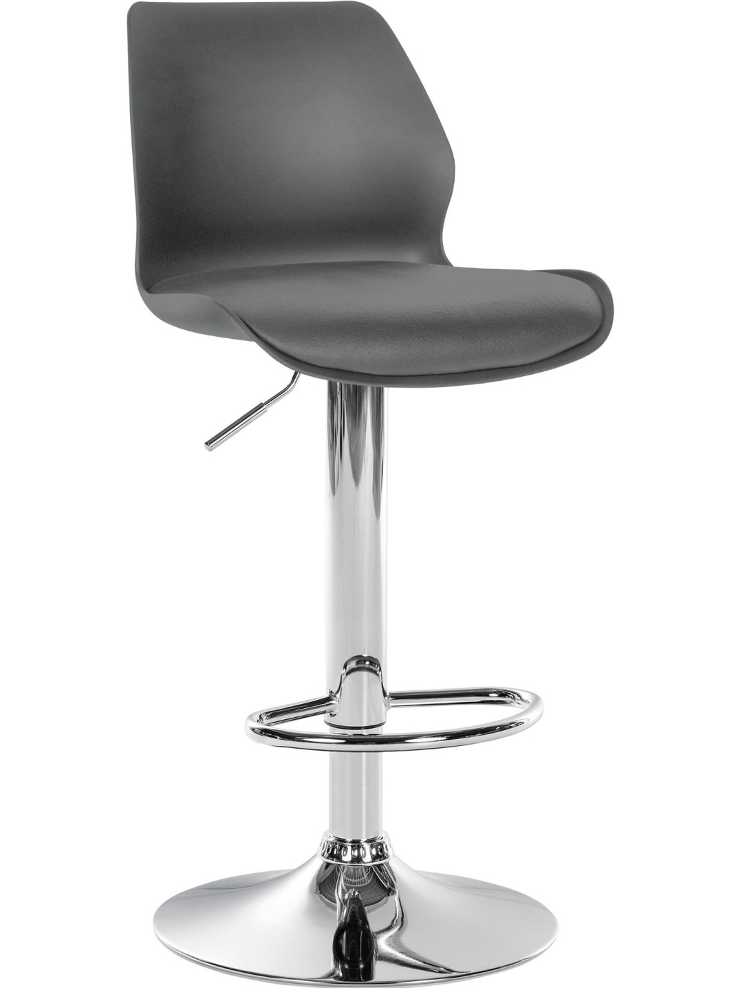 Barstol Gilbert plast, grå