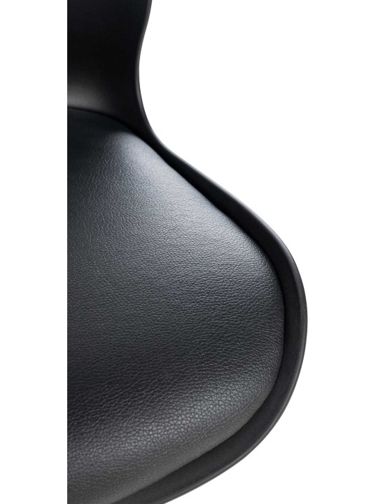 Sæt med 2 barstole Gilbert plastic, sort