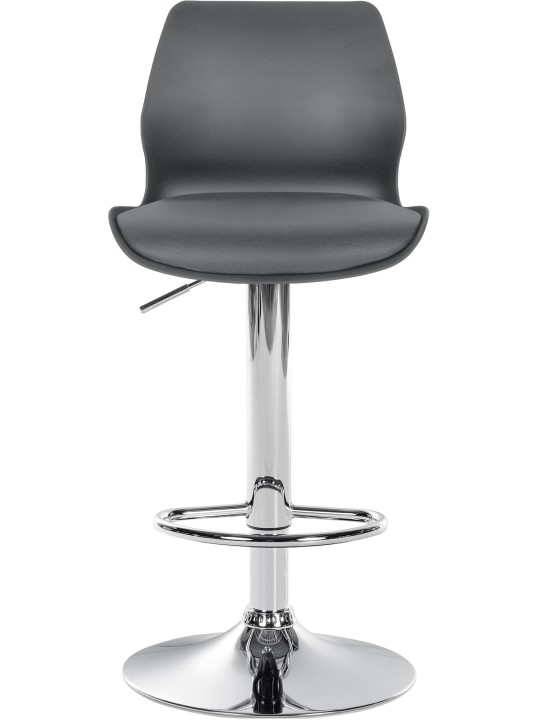 Sæt med 2 barstole Gilbert plastic, grå