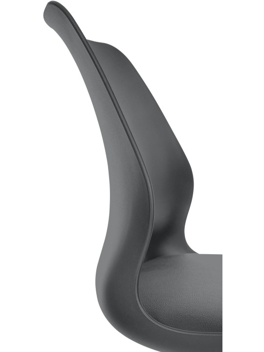 Sæt med 2 barstole Gilbert plastic, grå