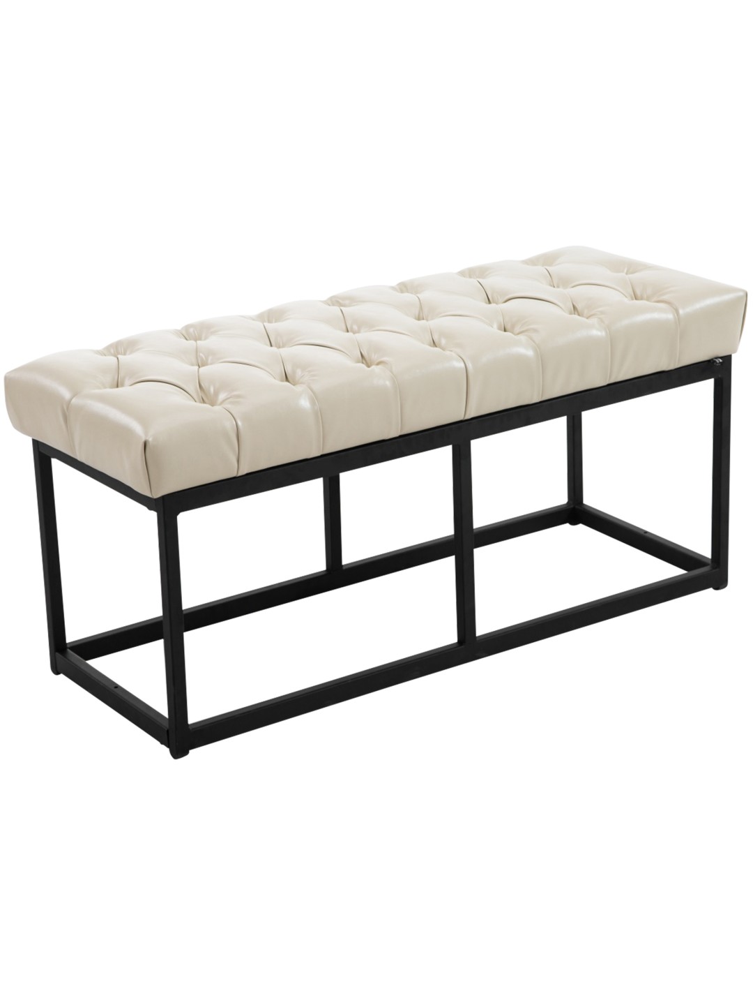 Bænk Amun kunstlæder B100, creme