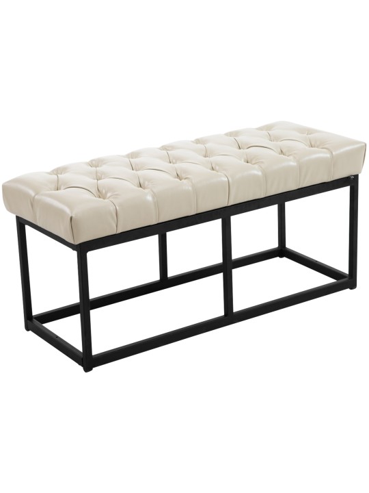 Bænk Amun kunstlæder B100, creme