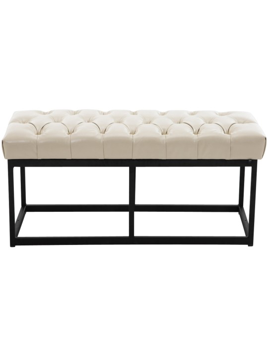 Bænk Amun kunstlæder B100, creme