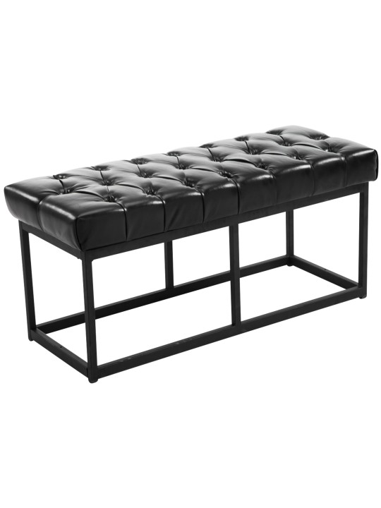 Bænk Amun kunstlæder B100, sort