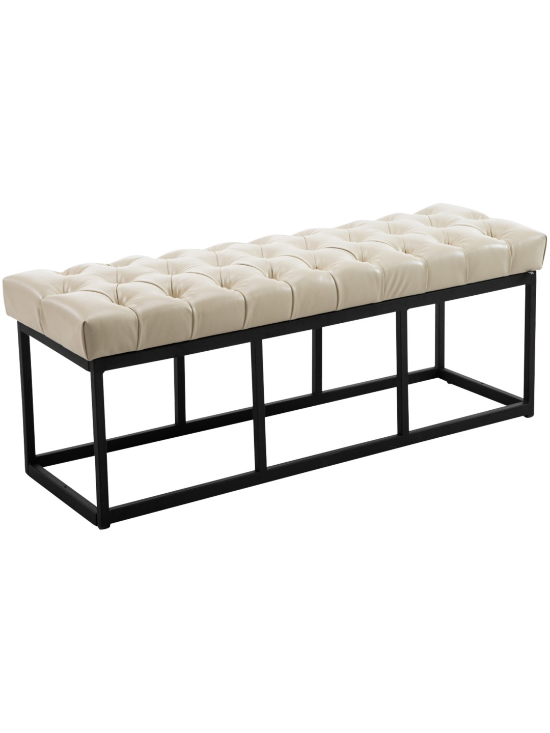 Bænk Amun kunstlæder B120, creme