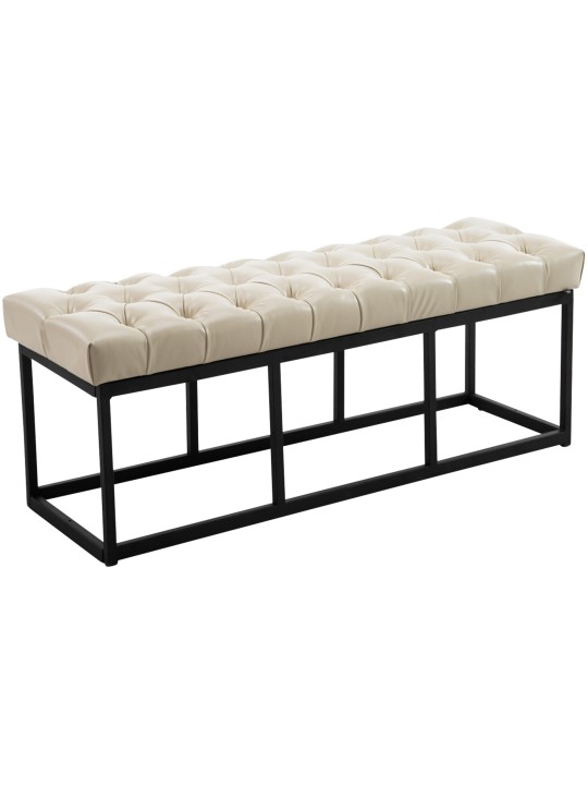 Bænk Amun kunstlæder B120, creme