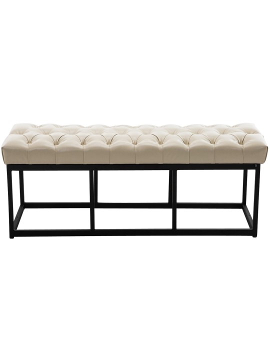 Bænk Amun kunstlæder B120, creme