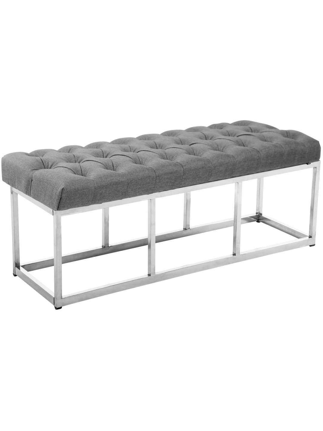 Bænk Amun stof E120, grå