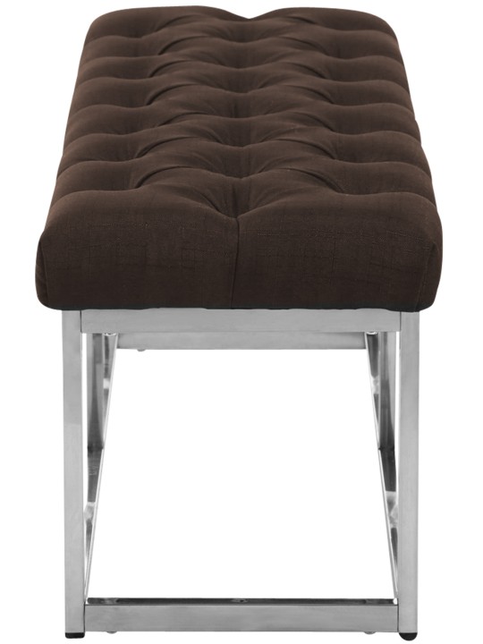 Bænk Amun stof E150, brun