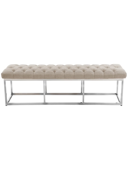 Bænk Amun stof E150, creme Bænk Amun stof E150, creme