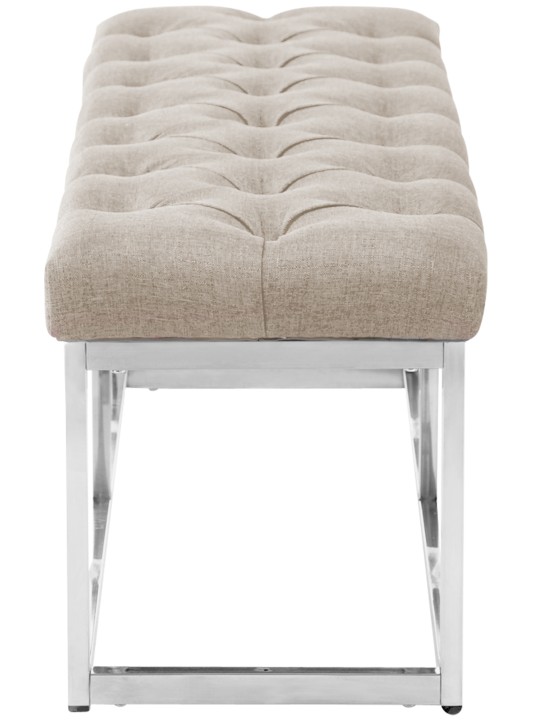 Bænk Amun stof E150, creme Bænk Amun stof E150, creme