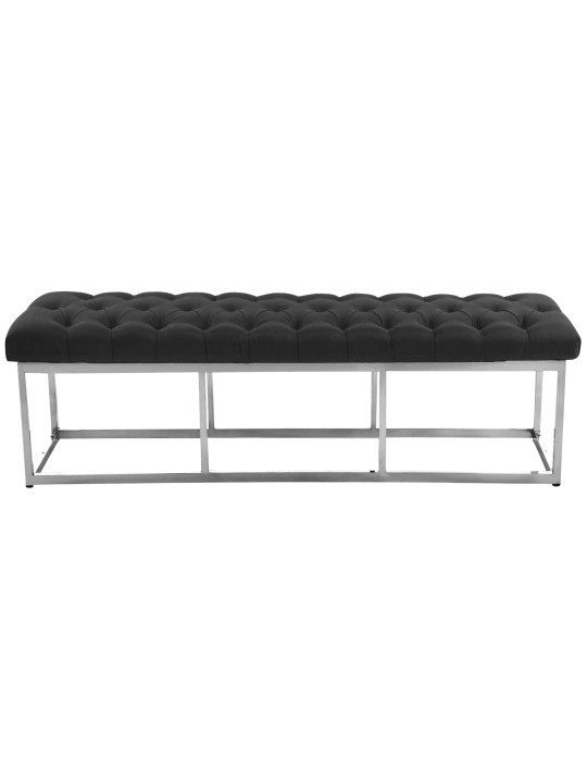 Bænk Amun stof E150, mørkegrå Bænk Amun stof E150, mørkegrå