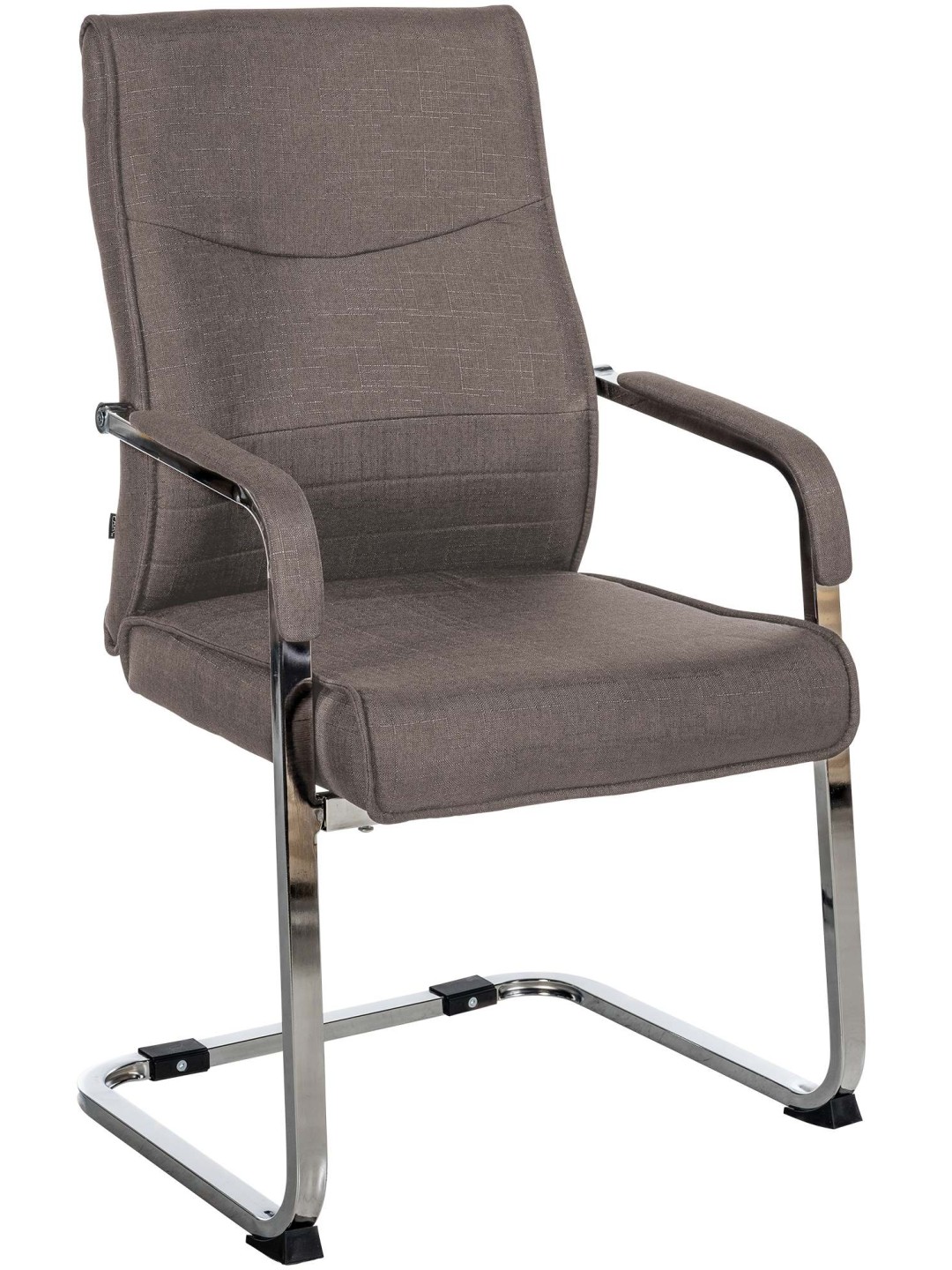 Besøgsstol Hobart stof, mørkegrå