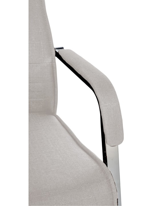 Besøgsstol Hobart stof, grå