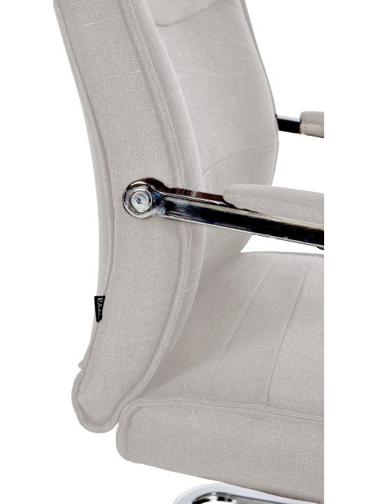 Besøgsstol Hobart stof, grå